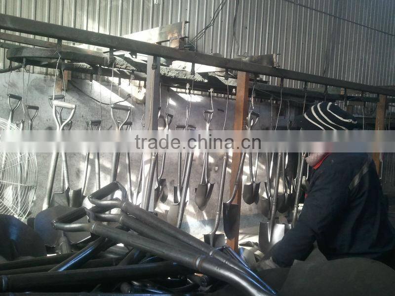 types of steel shovel with wooden handle S518L