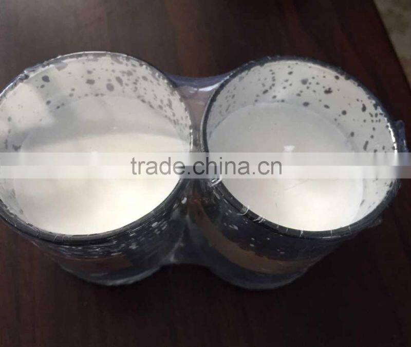 plating glass soy candle