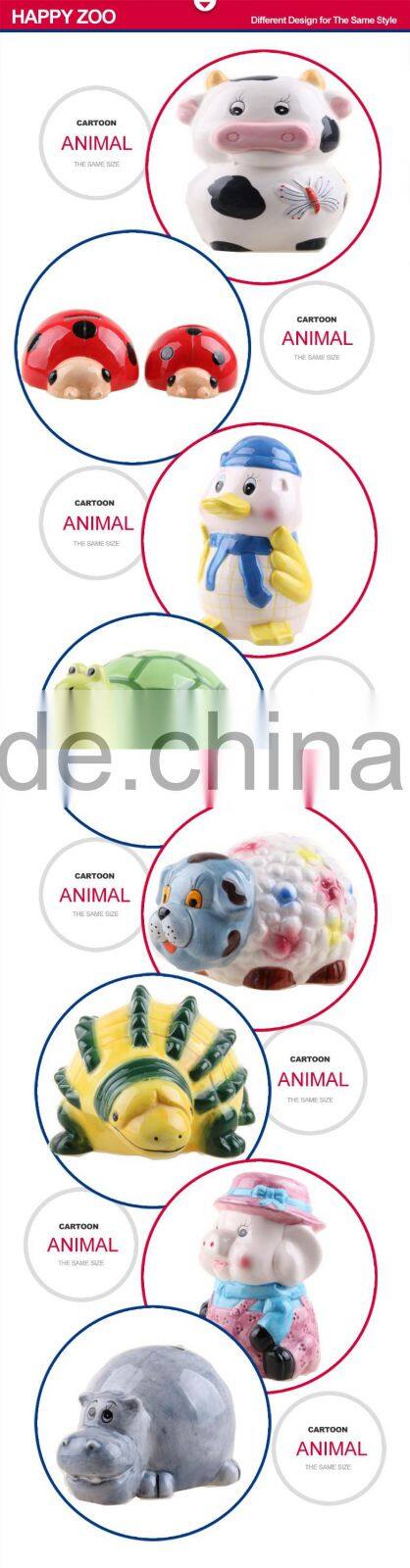 Promotional Funny hen shape ceramic coin box for home decoration