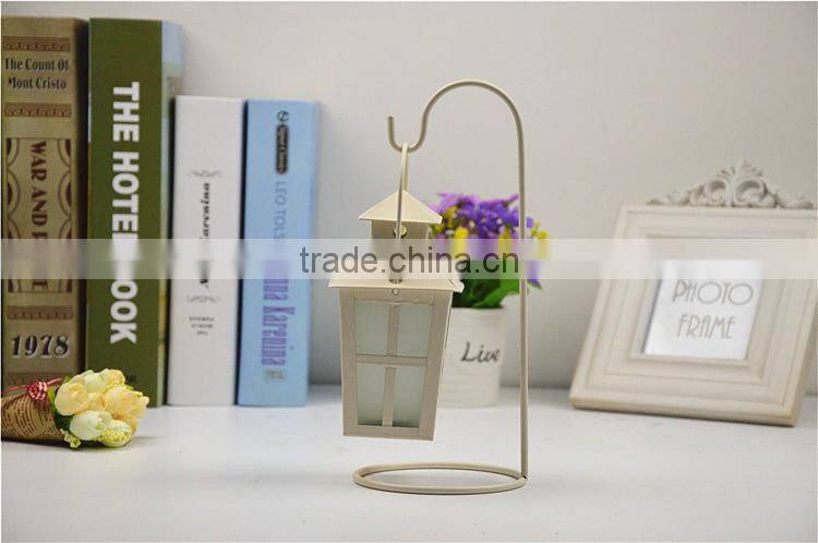 2015 new design retro European-style metal candle holder,hanging wrought iron candlestick