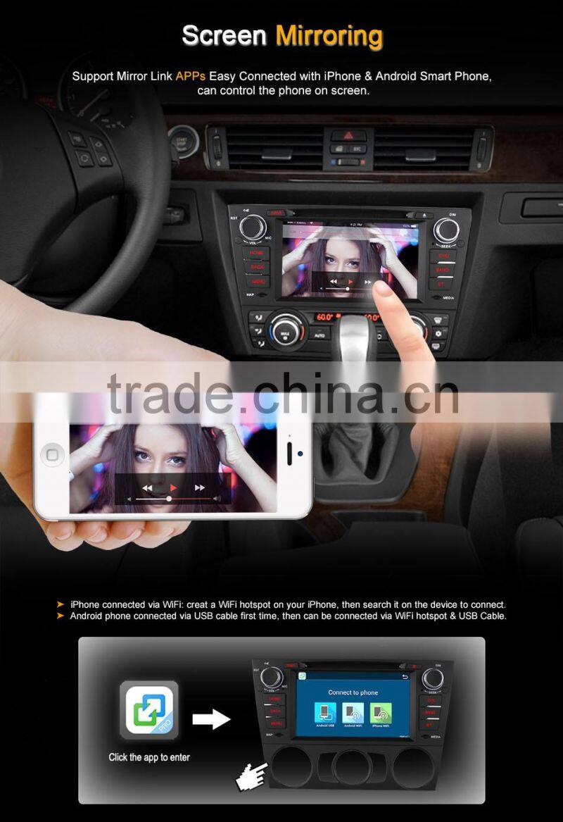 7" Ownice C300 android 4.4 quad core car multimedia player for BMW E90 E91 E92 support canbus