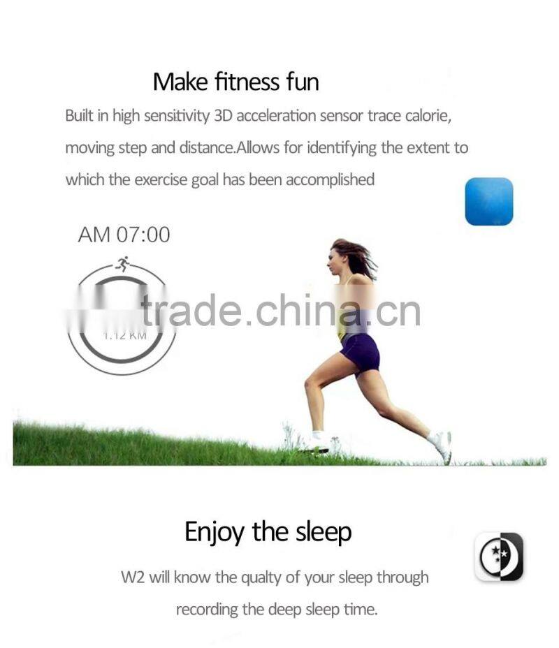 Touch screen OLED Display bluetooth bracelet, Pedometer Calorie Waterproof smart bluetooth bracelet