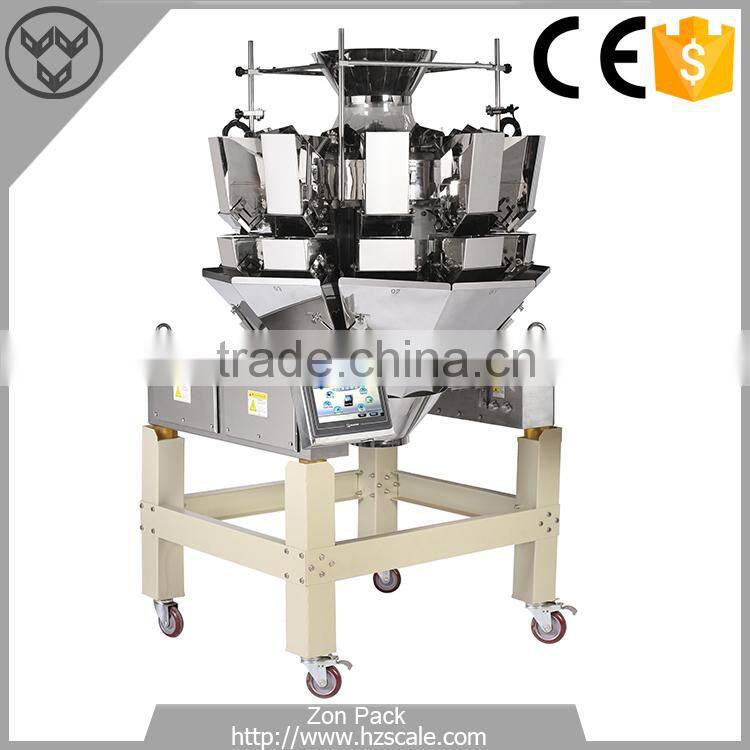 New 2016 ten heads multihead weigher walnut weighing machine