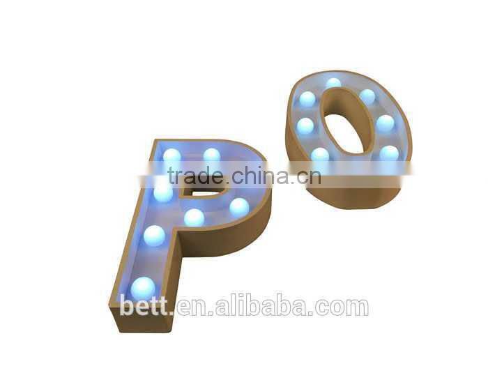 direct manufacture of illuminated turbo marquee letter light