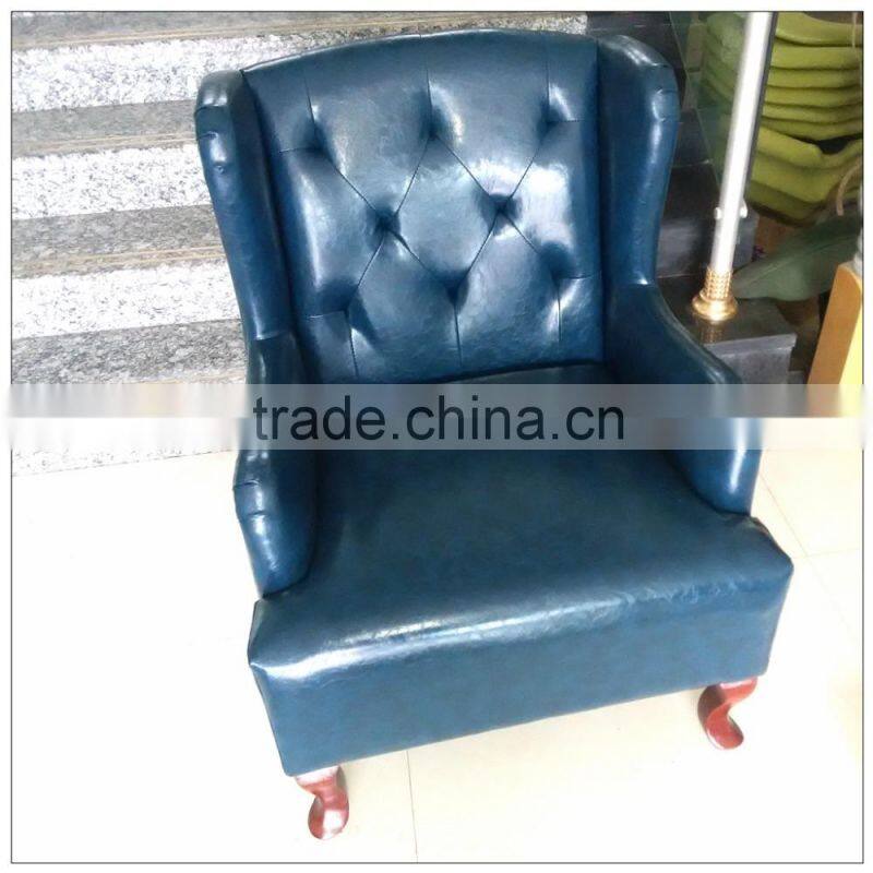 TDSF-06-1 QVB JIANDE TONGDA LIVINGROOM BIRCH WOOD FOOT PU LEATHER SOFA COFFEE SHOP SOFA LEISURE SOFA LIVING ROOME SOFA