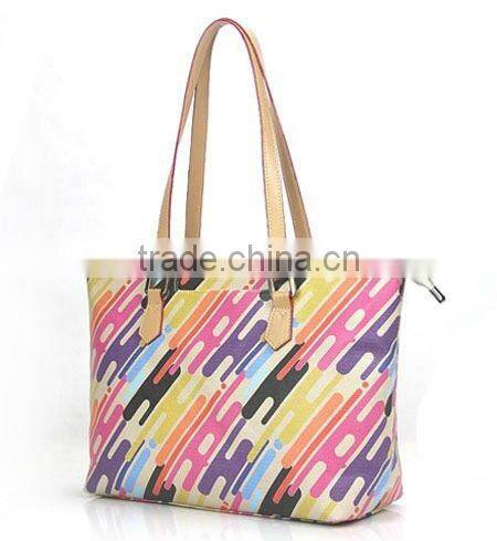 Fashion printed pu handbag,New design tote bag,Fashion accessories