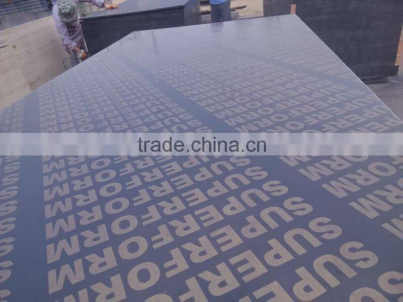 18mm marine plywood for Dubai 1220x2440x18mm black film faced plywood