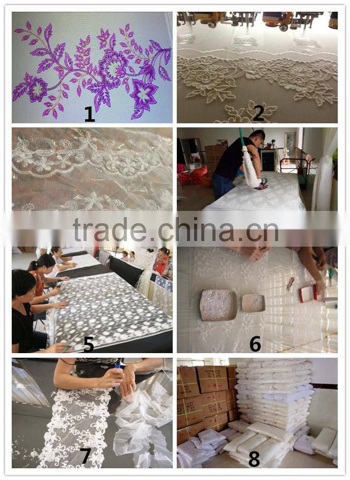 French lace wedding dress fabric