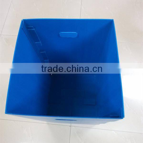 collapsible corrugated plastic waste bins outdoor use