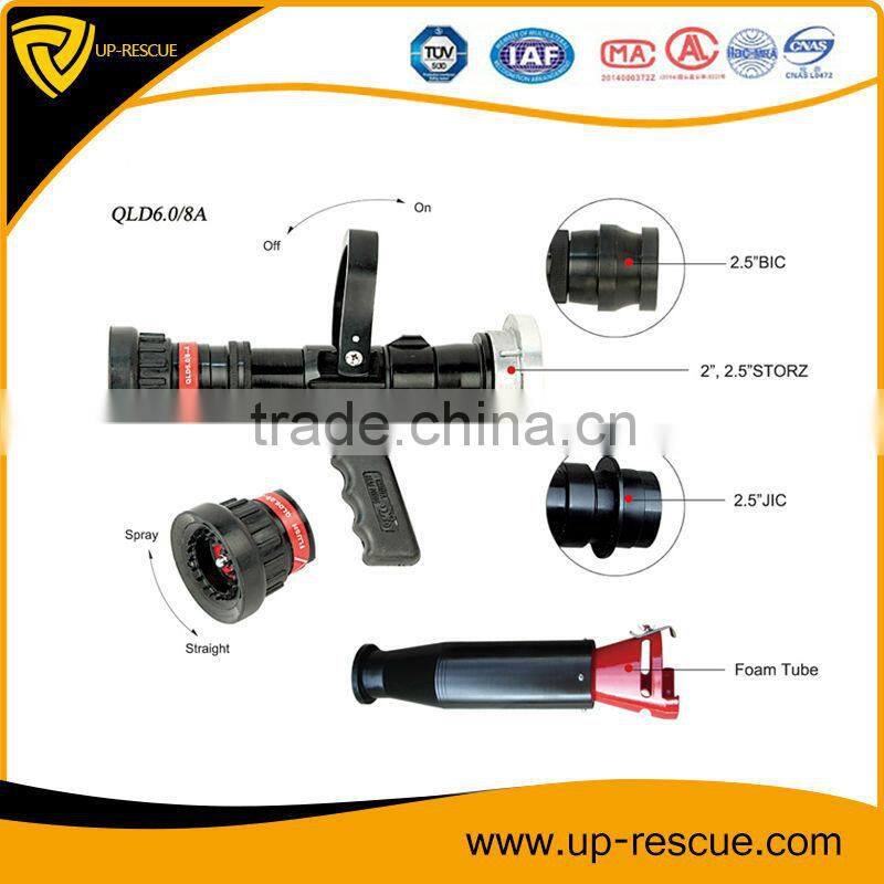 Emergency rescue tools water jet hose nozzle En standard 2.5'' fire nozzle
