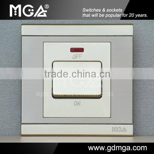 MGA Q7 series 45A Double Pole electric switch &water heater flow switch&switch power supply