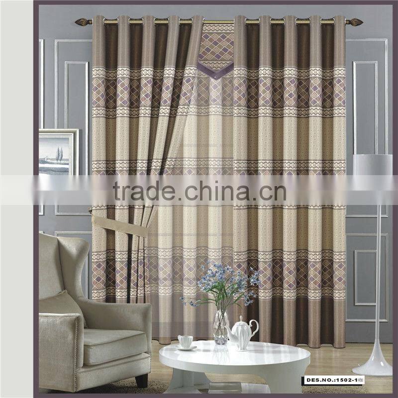 Polyester blackout printed curtain fabric