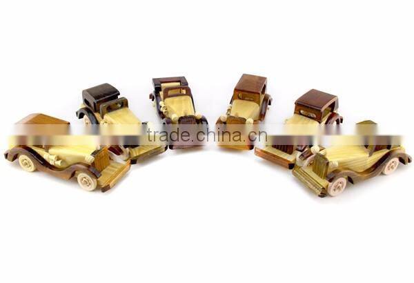 fancy decoration wooden toy car