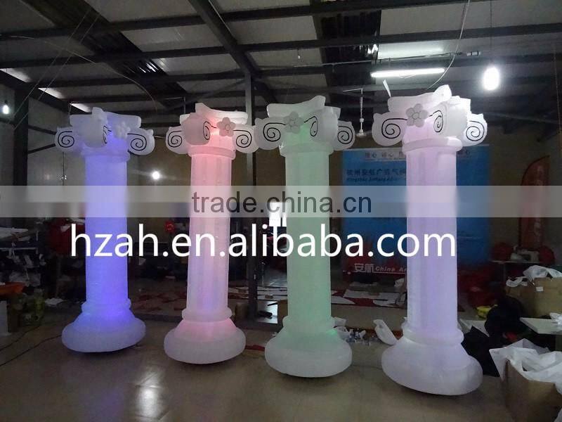 LED Lighting Inflatable Roman Column for Hall Decoration