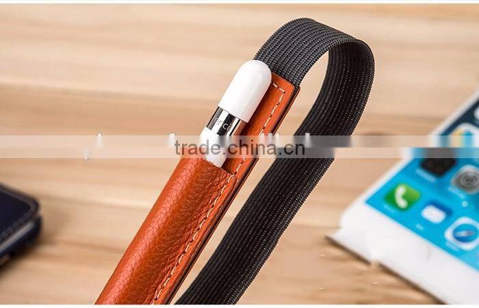 Cowhide Leather Pencil Holder for Apple Ipad Pro