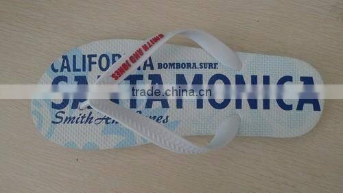 100% EVA Promotional Embossed Flip Flops, RoHS Certified