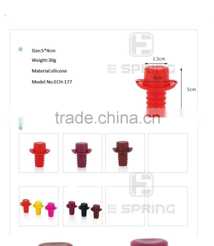 Non-spill Silicone Wine stopper