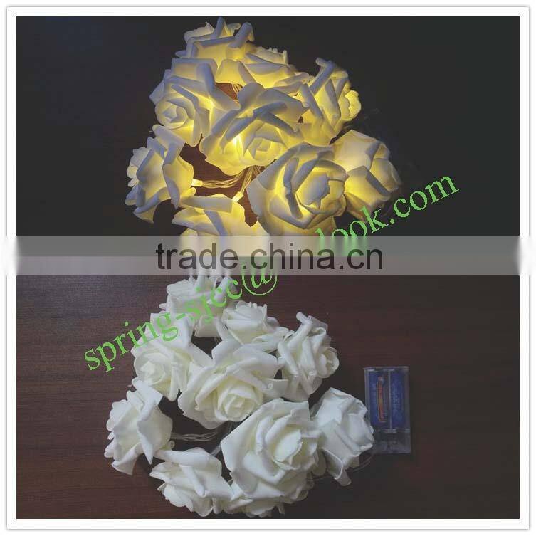 Indoor and outdoor LED rose light string for christmas festival party or holiday led string lights