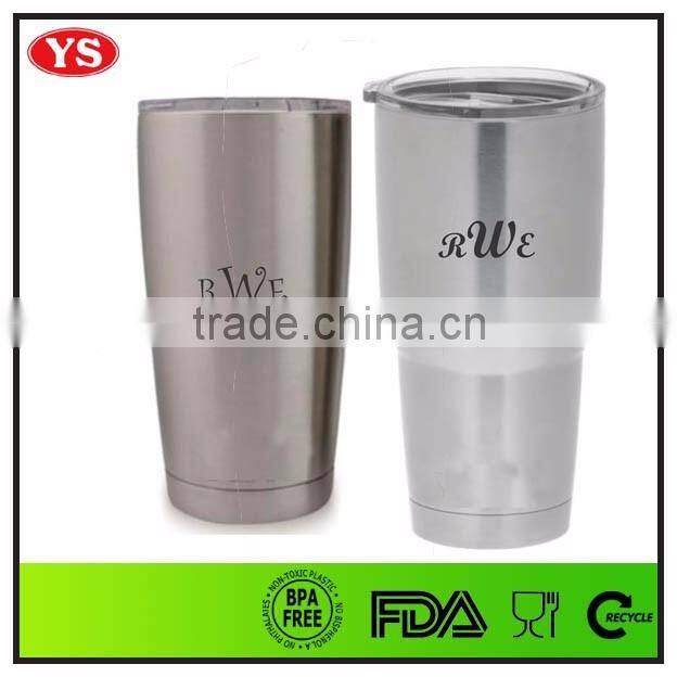 2016 hot selling customized double wall 30oz vacuum stainless steel tumbler