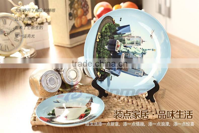 Sunmeta freesub CY11 6" blank ceramic moon printing on plates