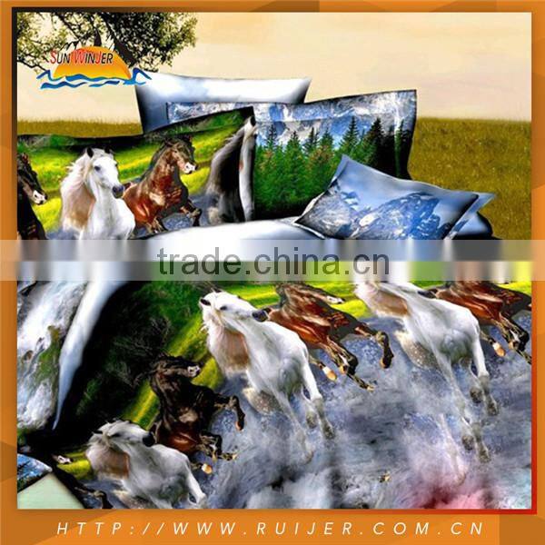 Customized Colorful Luxury Wedding Bedding Set