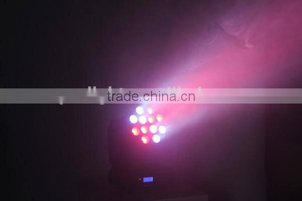 LED wash light moving head 12PCS 10w rgbw stage light with rainbow effect