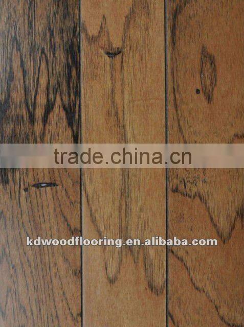 Dark color Hickory engineered wood flooring
