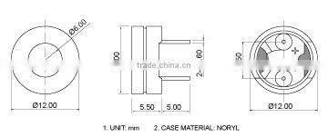 Rohs approved 3v Magnetic Buzzer(External drive type)(RHOS)