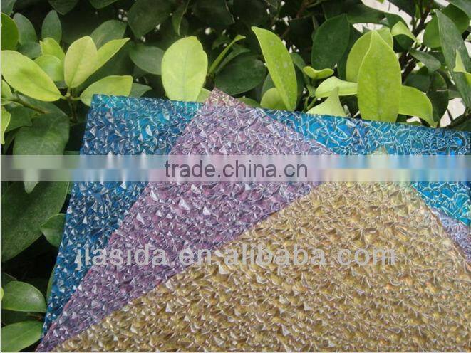 Polycarbonate embossed sheet for bathroom wall/PC embossed sheet