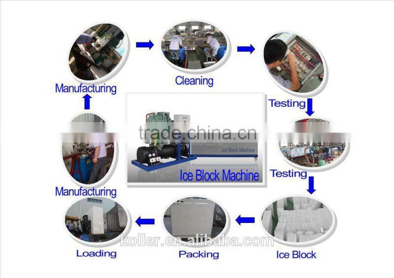 Koller 10 tons Hard and Strong Ice Block Maker With 20kg, 25kg, 30kg, 50kg, 100kg ice block per piece