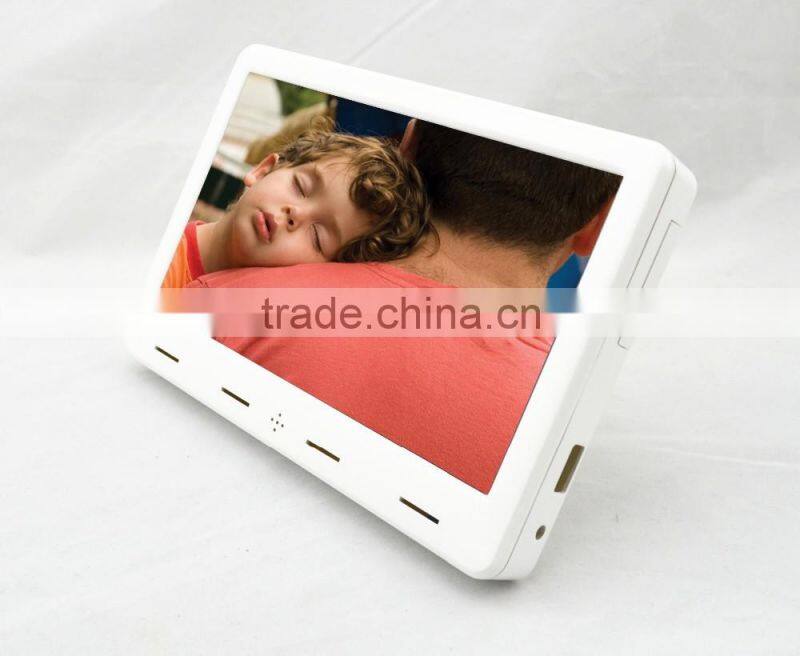 Wireless HD 7 Inch Photo Digital Frame , Electrical Photo Frame With SD Slot / USB Host for post offices ad player