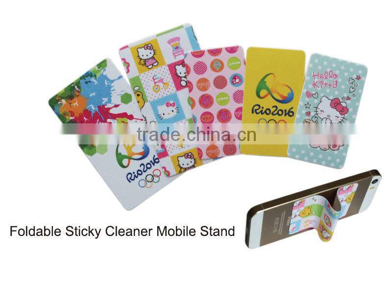 Magic mobile microfiber sticker mobile screen cleaner