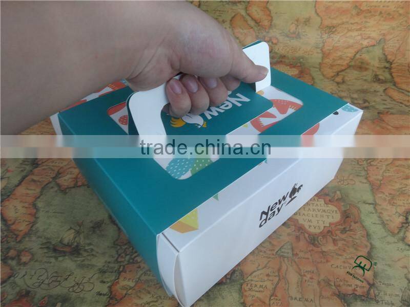2016 Custom printed coated paper boxes for cake
