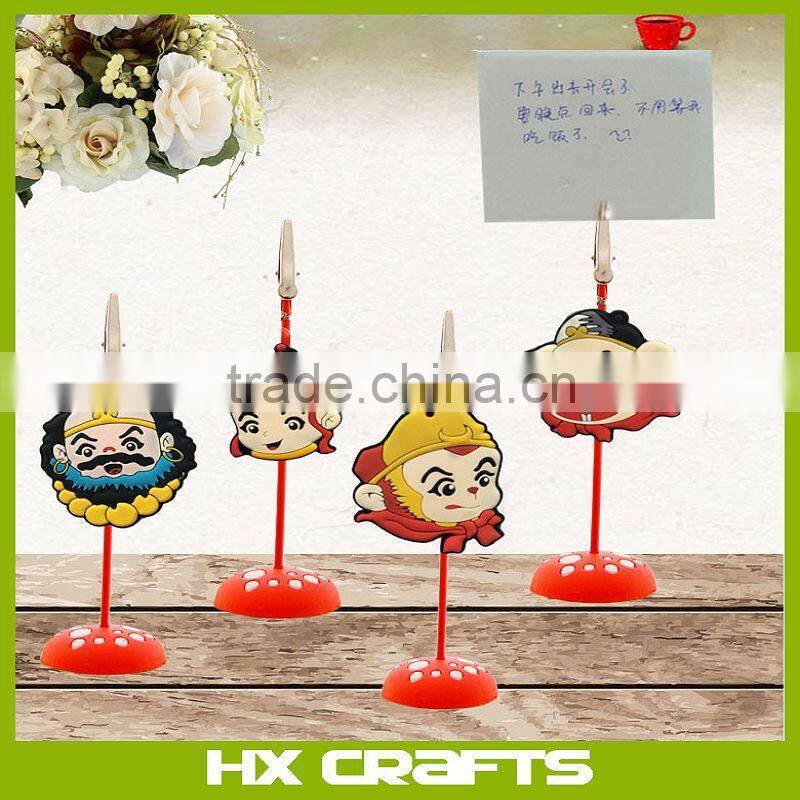 Hot Sell Custom Promotion Memo Clip,Memo Holder in Cartoon design