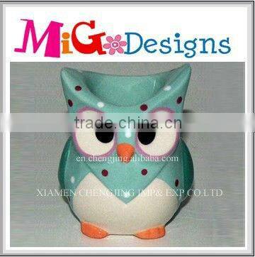 Owl Design Ceramic Lovely Egg Holder Gift