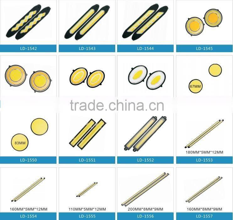 Auto Car Drl COB day light round led daytime running light Drl For Audi