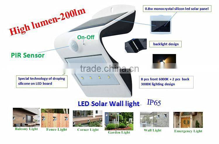 New 2016 3.7v solar light battery Battery 3.7v/2000mAH rechargeable solar led emergency light