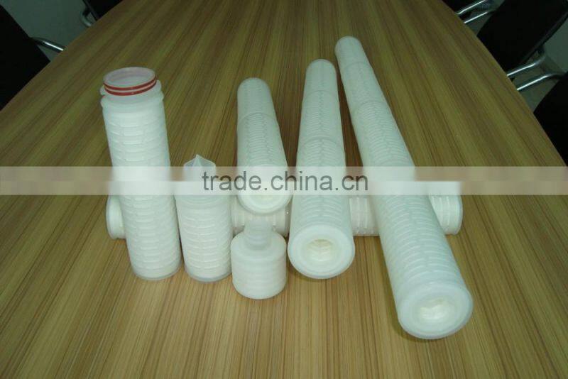 Nylon membrane pleated cartridge 0.1 micron water filter