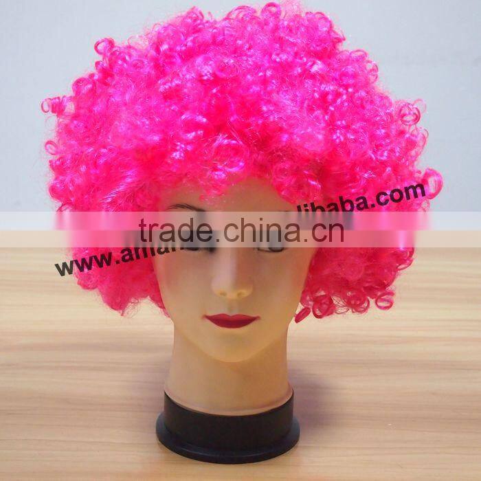 Tops Seller Christmas Party Wig,Sports Wig/Sport Headband Wig/Sports Fans Wigs,