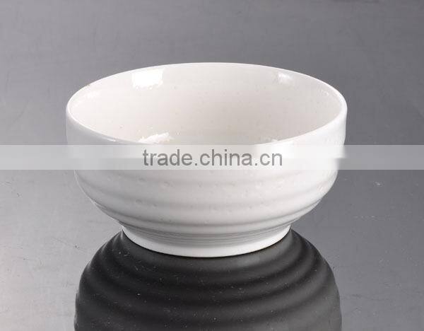 Super White Rice Cereal Breakfast Dinner Service Bowls Ceramic Porcelain Hotel Restaurant Custom Design All Size Available