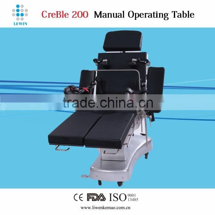 CE/FDA approved manual hydraulic operating table CreBle 200