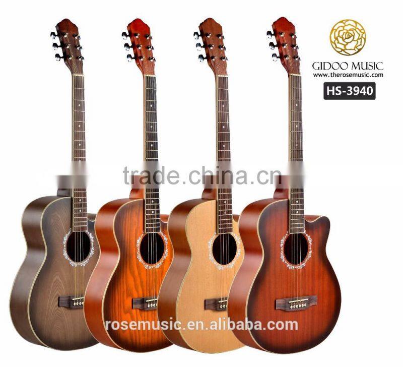 Wholesale 39 inch acoustic guitar CARAVAN MUSIC HS3940