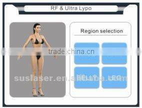 4 Heads portable ultrasonic cavitation+RF (S50B) CE/ISO slimming machine vacuum suction