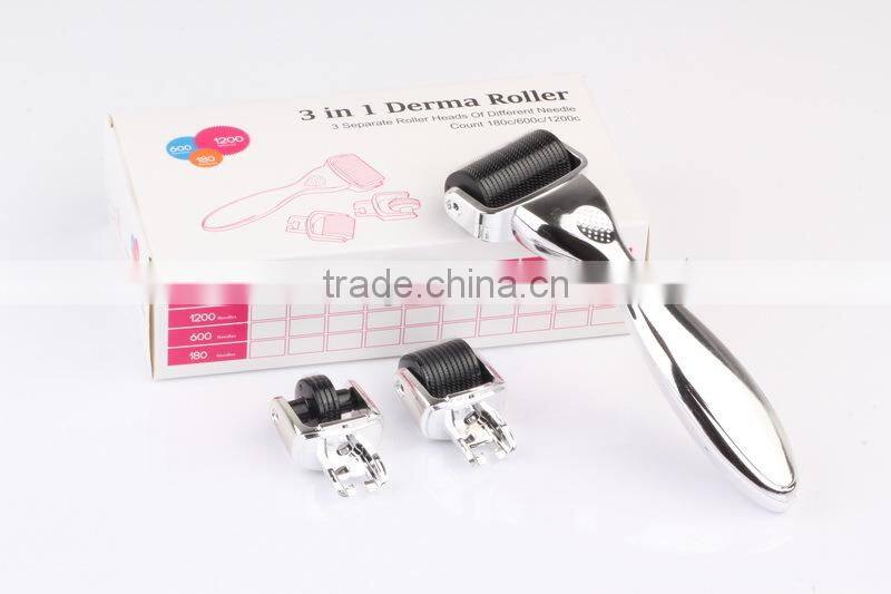 3 Separate roller head dermaroller/micro needle rolling system /derma roller with CE -L013B