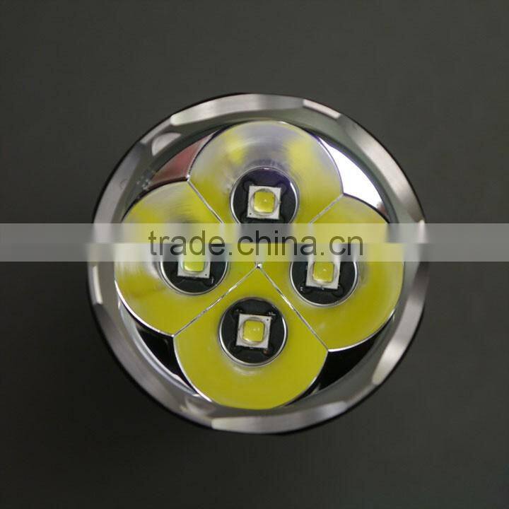 Nitecore TM06 Lightest Flashlight 4* Xml2 U2 Led 3800 Lumens 334M Distance Powerful Glare Torch By 4* 18650 Li-ion Battery