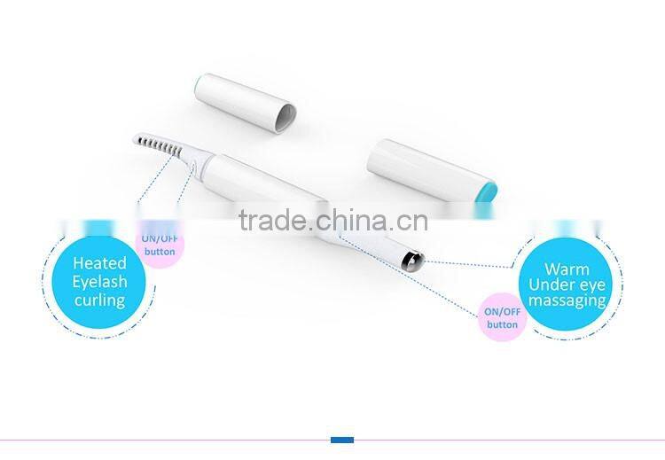 EP-201 Eyelash Curler Patented design 2 in 1 Beauty Wand battery operated