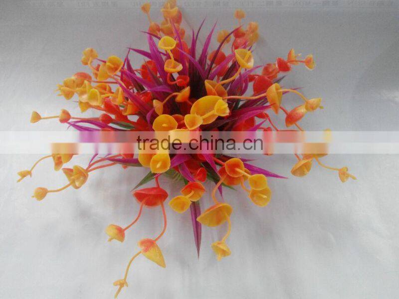 Factory wholesale High Quality fish tank colorful special Aquatic design Aquarium Plastic Plant decoration
