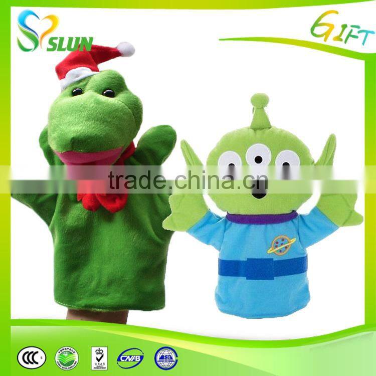 Hot sales custom childrens hand puppet cat plush toy for sale