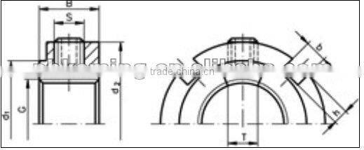 Shaft nut KMK(thread M10 x 0,75 )