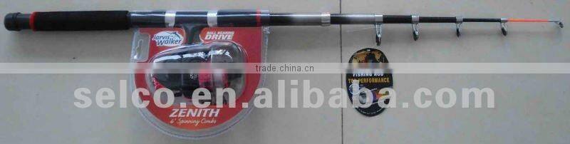 Stock fishing combo set fishing rod and reel
